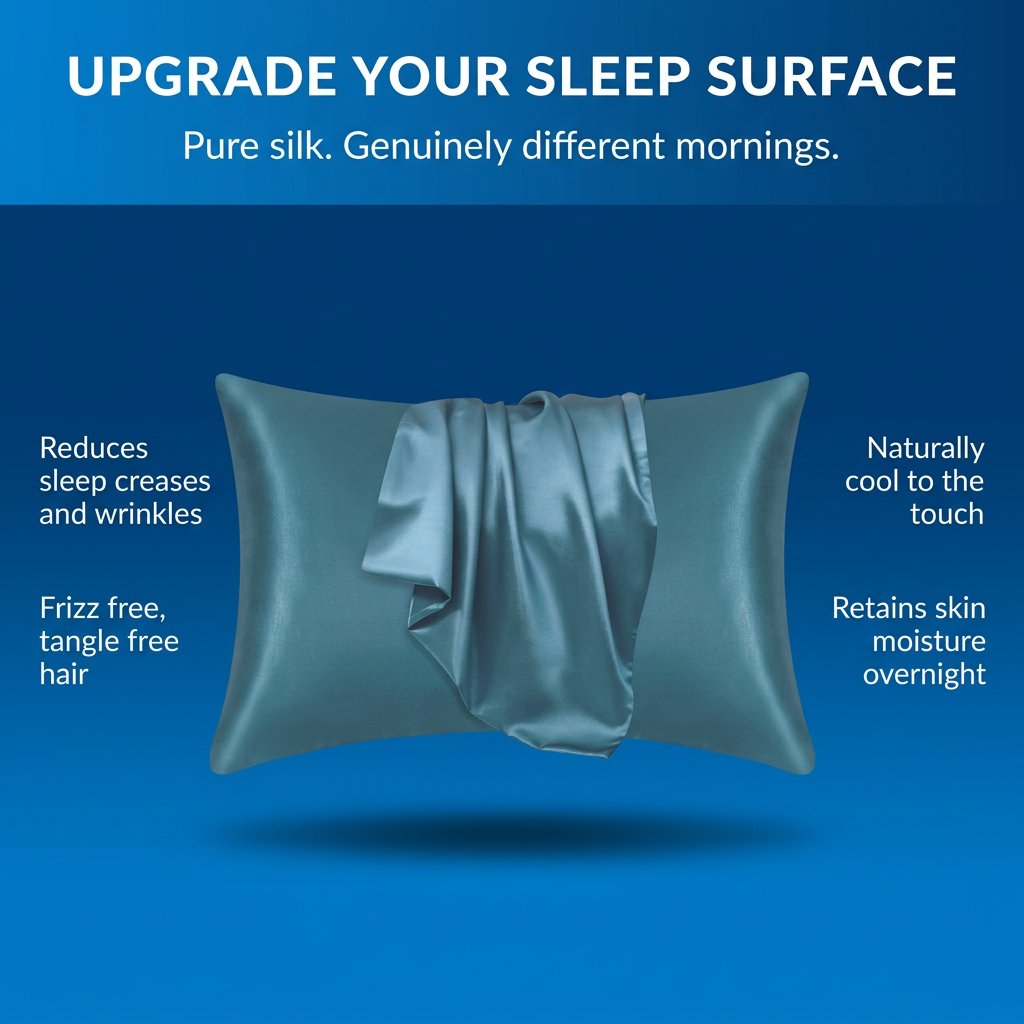 Zaveroa Silk Pillowcase